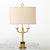 Metal Early 20th Century French Vintage Empire Brass Double Arm Table Lamp For Sale - Image 7 of 9