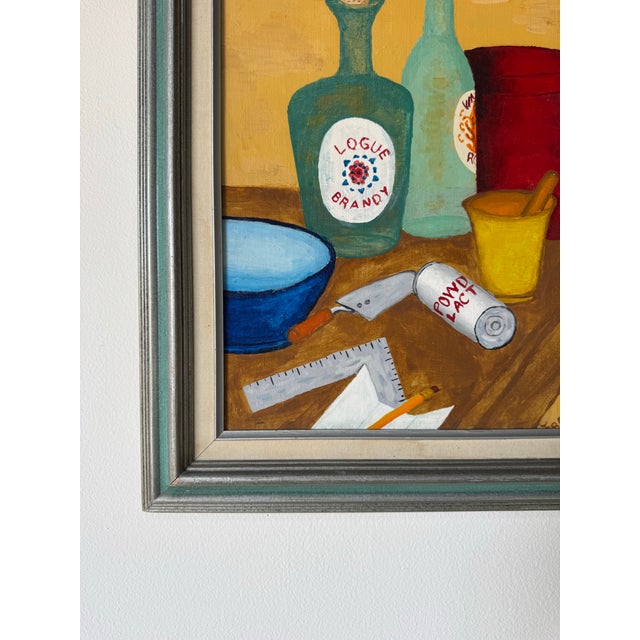 1970s 1972 E. J. Troy Impressionist Still Life Oil on Board Painting For Sale - Image 5 of 9