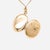 Vintage 14k Gold Brite-Cut Locket Pendant or Charm For Sale - Image 12 of 16