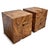 Tan Organic Modern Natural Teak Root Block Side Table For Sale - Image 8 of 9