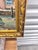 Oil Painting Depicts a Tranquil Harbor Scene With Fishing Boats Moored by a Pier and a Small Rowboat in the Calm Water. By J .Henry Hallbert For Sale - Image 10 of 12