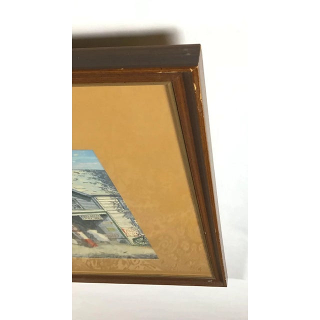 1940s Vintage Harry Shokler Pinkerton’s Corner Original Serigraph Painting For Sale In Portland, ME - Image 6 of 8