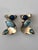 This beautiful, one of a kind pair of 1980s Turquoise, Lapis and Blue Topaz Swirl Earrings is sure to garner lots of oohs...