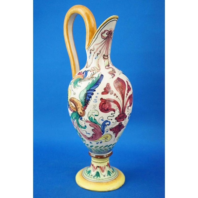 Ceramic Ceramic Jug from Colonnata Factory Sesto Fiorentino, Italy, Late 1800s For Sale - Image 7 of 18