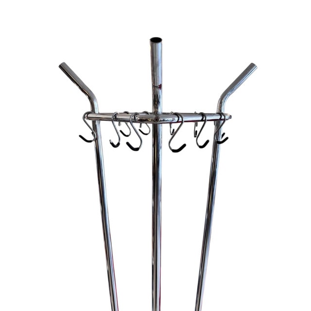 Mid-Century Modern Mid-Century Belgian Chrome Coat Rack, 1960 For Sale - Image 3 of 9