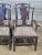 Late 20th Century Set of 6 Late 20th Century Eldred Wheeler Dining Room Chairs Black Finish Black Check Seats For Sale - Image 5 of 10