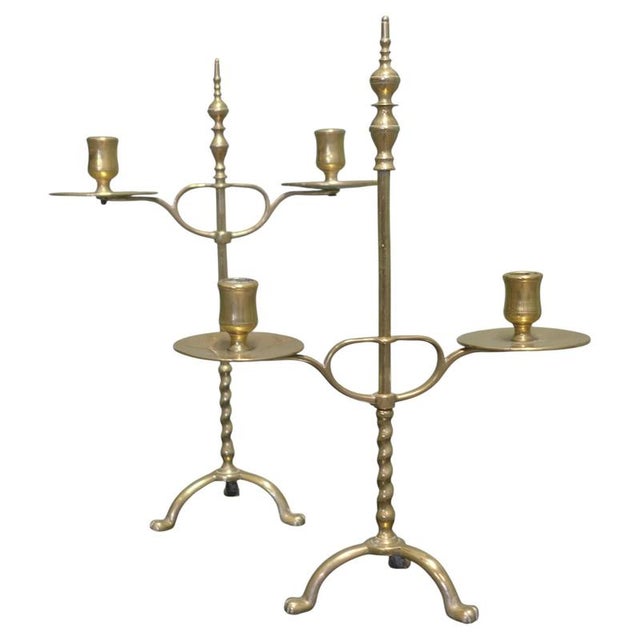 Metal A Arts and Crafts Adjustable Brass Students Lights, 1880, Set of 2 For Sale - Image 7 of 7