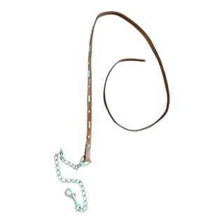 Vintage Equestrian 1970’s Leather Horse Lead For Sale