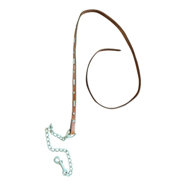 Vintage Equestrian 1970’s Leather Horse Lead For Sale