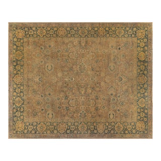 Fine Antique Indian Handmade Wool Rug For Sale