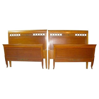 Neoclassical Style Twin Beds - A Pair For Sale