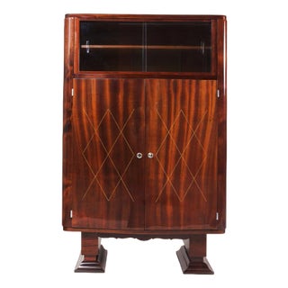 Art Deco Display Cabinet in Mahogany, France, 1920s For Sale