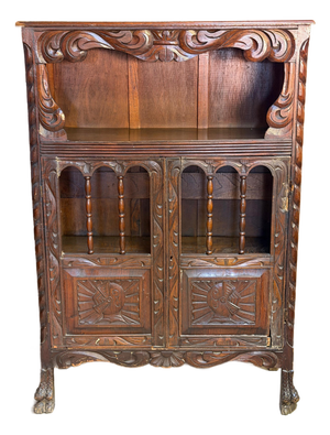 Antique Mexican Colonial Revival Small Trastero/Cupboard