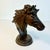 Chocolate 1980s Vintage Americana Southwestern Cast Iron Horse Bust Sculpture For Sale - Image 8 of 13