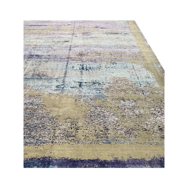Textile Handwoven Modern Abstract Area Rug 12x15 For Sale - Image 7 of 12