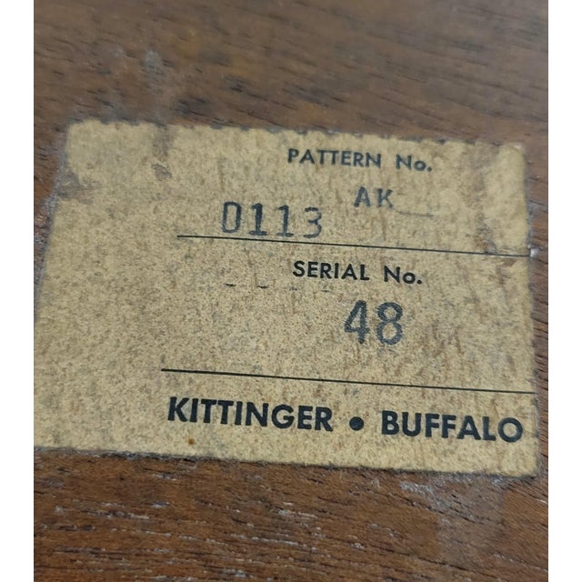 Vintage Kittinger Sheraton Regency Style Banded Mahogany Double Pedestal Dining Table For Sale - Image 9 of 11