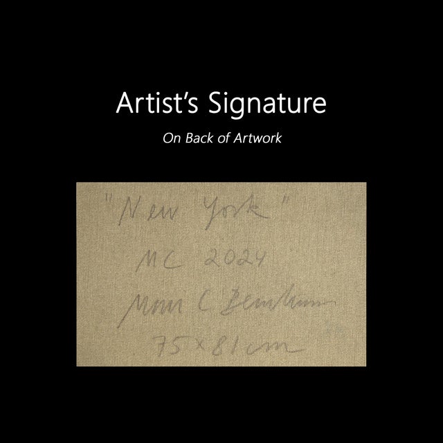 New York - Original Contemporary Urban Architecture Acrylic Painting on Canvas For Sale In Los Angeles - Image 6 of 6