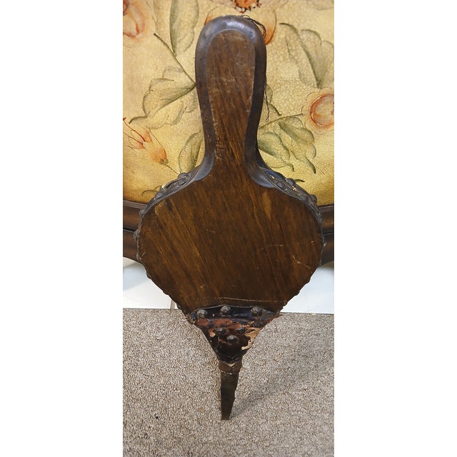 Vintage Wooden Bellows With Iron Tip For Sale - Image 4 of 12