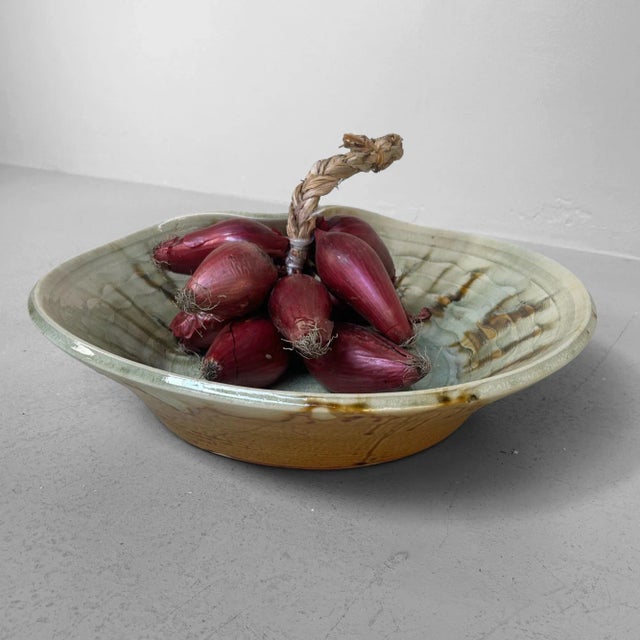 Mid-Century Japanese Organic Ceramic Art Bowl, 1960s For Sale - Image 16 of 18