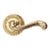 Vintage Polished Brass Braided Dummy Lever Knob For Sale