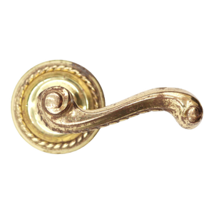 Vintage Polished Brass Braided Dummy Lever Knob