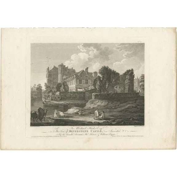 Byrne, The Beverston Castle, 1778, Print on Paper For Sale
