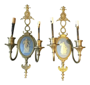 1940s Wedgwood Sconces - A Pair