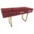 Console in Red Mirror Murano Glass with Brass Handles and Feet from Justfurnituress SRL For Sale - Image 6 of 6