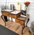 Mid-Century Modern Italian Art Deco Walnut Burl Desk, 1960s For Sale - Image 3 of 10