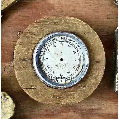 Wood Antique Carved Giltwood Barometer Fragments For Sale - Image 7 of 7