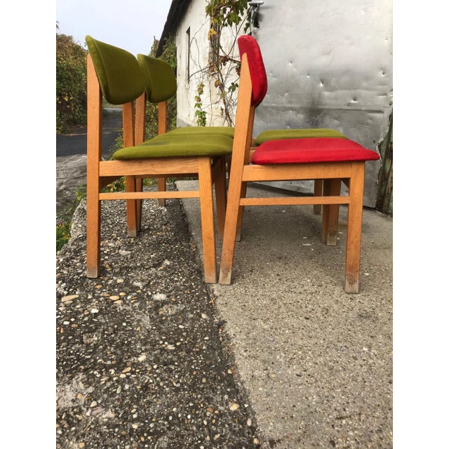 Desk Chairs, 1960s, Set of 4 For Sale - Image 4 of 8