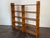 1950s solid wood bookshelf in good vintage condition. Mid century brutalist organic style. Patinated wood all around, some...