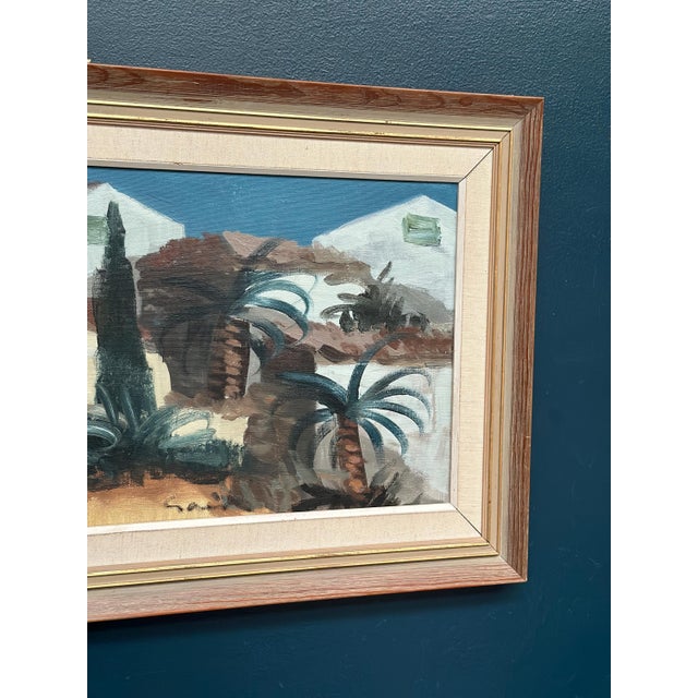 Mid 20th Century Tage Gavik, Southern European Street, 1950s, Oil on Canvas, Framed For Sale - Image 5 of 18