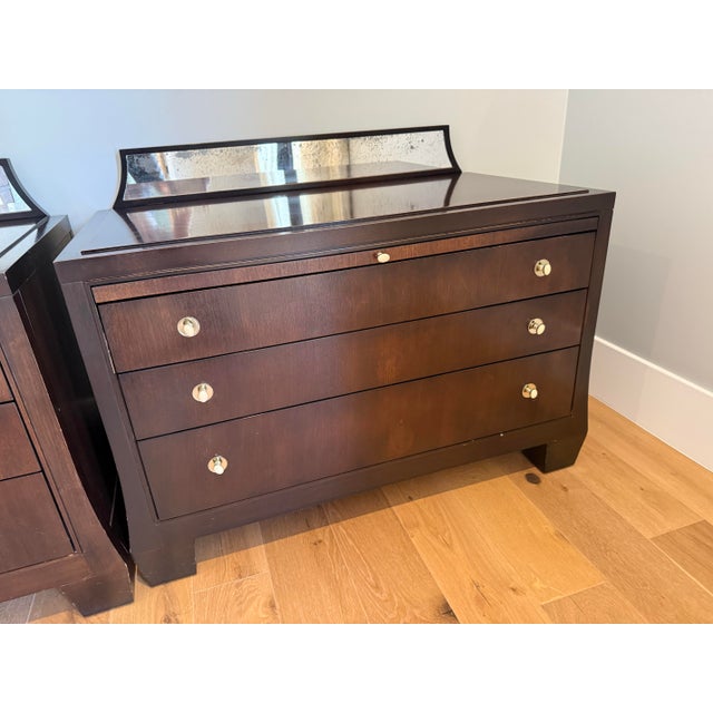1990s Barbara Barry Tuxedo Nightstands, 2 Pieces For Sale In Phoenix - Image 6 of 13