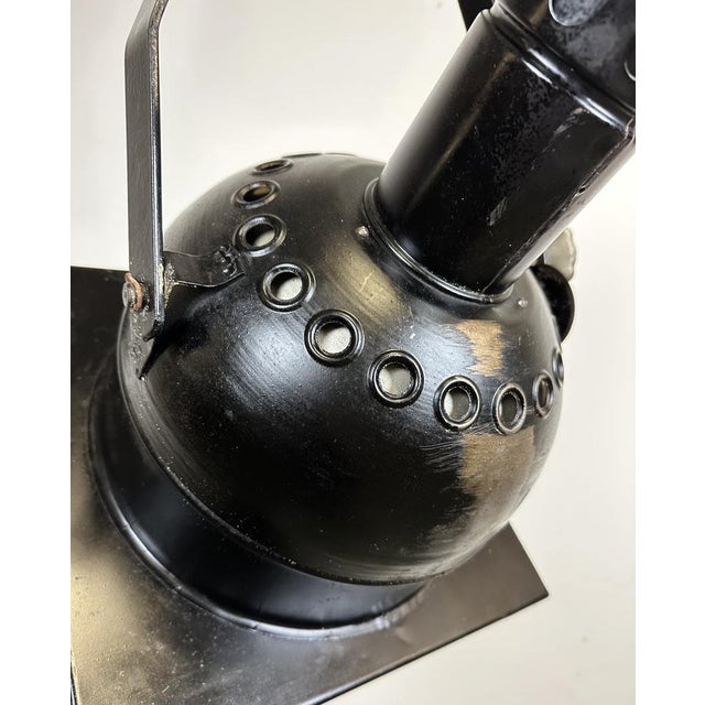 Vintage Black Theatre Spotlight, 1950s For Sale - Image 6 of 18