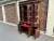 English Mid 20th Century Mahogany English Georgian Style Bubble Glass Secretary Bookcase For Sale - Image 3 of 13