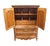 Late 20th Century Drexel Heritage Brittany Collection Solid Pecan Country French Style 41" Door Chest W. Floral Accents 202-420 For Sale - Image 5 of 18