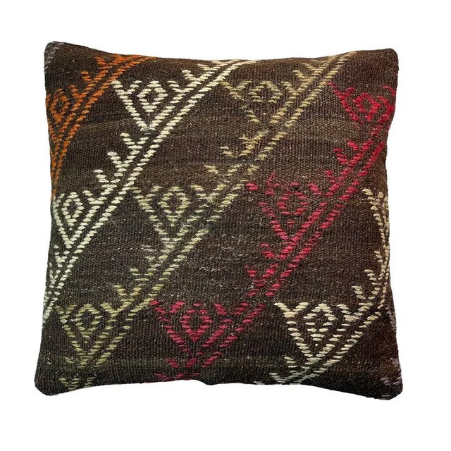Vintage Turkish Kilim Cushion Cover, 1970s For Sale - Image 9 of 10