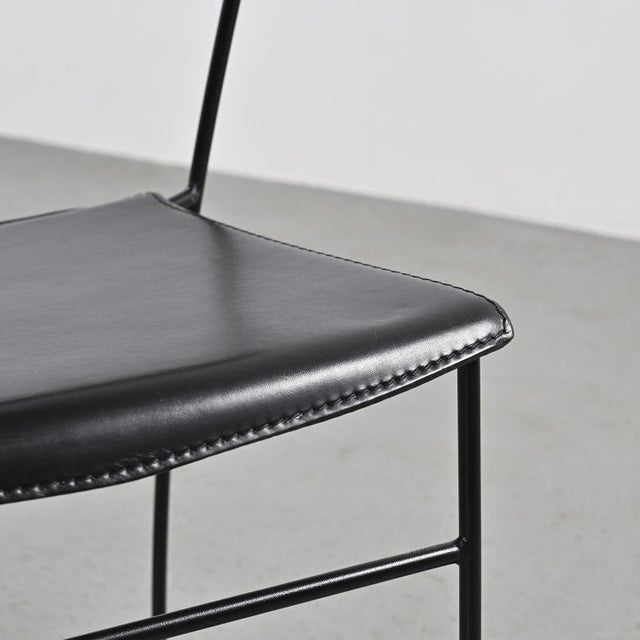 Juliet Stackable Chairs by Hannes Wettstein for Baleri, 1980s, Set of 4 For Sale - Image 6 of 12