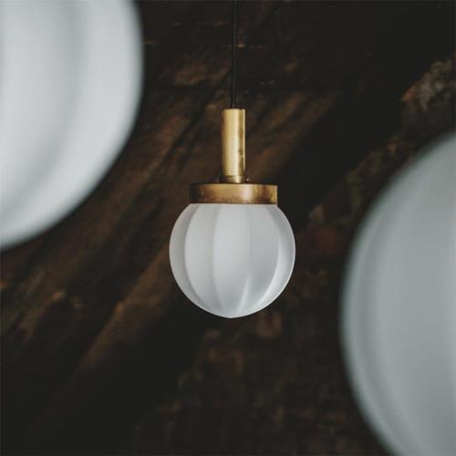 Small Raw Brass Pendant Lamp by Johan Carpner for Konsthantverk For Sale - Image 4 of 8