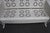 Mid-Century Modern 1950s Pie Crust Style Fully Restored White Metal Glider For Sale - Image 3 of 14