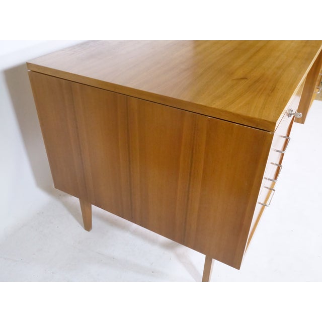 Vintage Walnut Desk, 1960s For Sale - Image 4 of 12