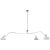 Charlton Grande Triple Arm Chandelier in White Designer: AERIN Fixture Height: 13" Min. Custom Height: 20" O/A Height:...