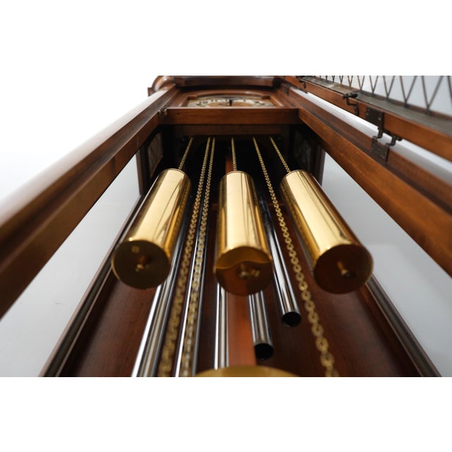 Ridgeway Walnut 5 Tube Tall Case Grandfather Clock For Sale In Philadelphia - Image 6 of 18