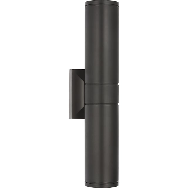 Chapman & Myers for Visual Comfort Signature Provo 20" Canister Light in Matte Black For Sale