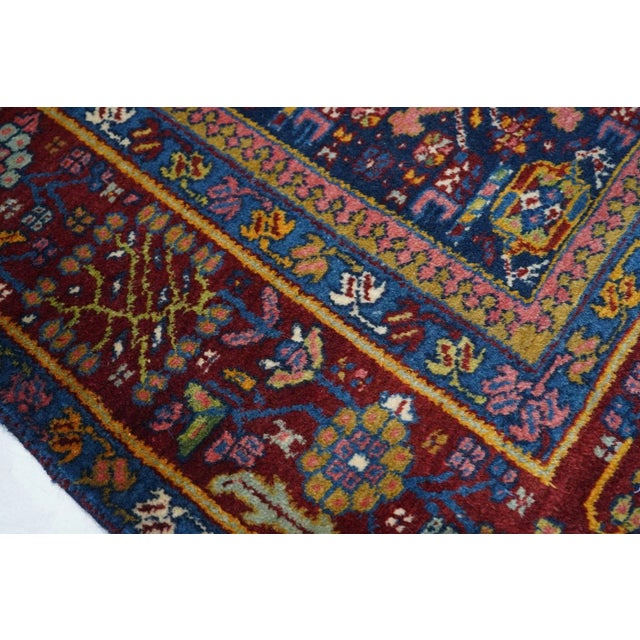 Textile Antique Heriz Rug 8'2'' x 10'7'' For Sale - Image 7 of 11