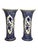 Large Royal Sphinx Blue Garniture Set by Boch Delft, 20th Century, Set of 3 For Sale - Image 3 of 18