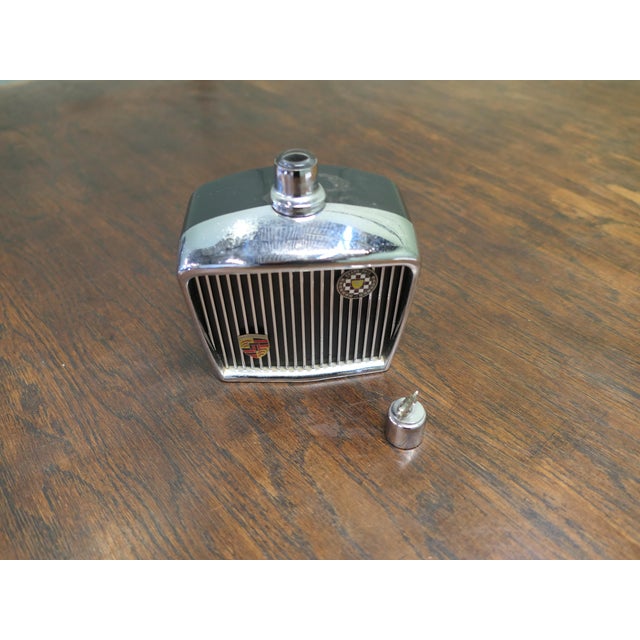 Jaguar Radiator Decanter from the Mid 20th Century A great desk top ornament, the decanter sports a lunging chrome Jaguar...