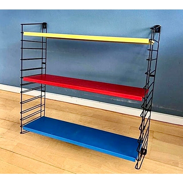 Mid-Century Modern Colorful Wall Shelf by Adriaan Dekker from Tomado, 1950s For Sale - Image 3 of 3