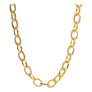 Timeless Strength Chunky Gold Choker Necklace For Sale